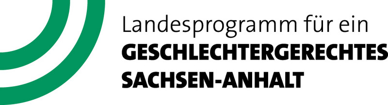 Logo vom Landesprogramm für ein geschlechtergerechtes Sachsen-Anhalt Logo vom Landesprogramm für ein geschlechtergerechtes Sachsen-Anhalt.